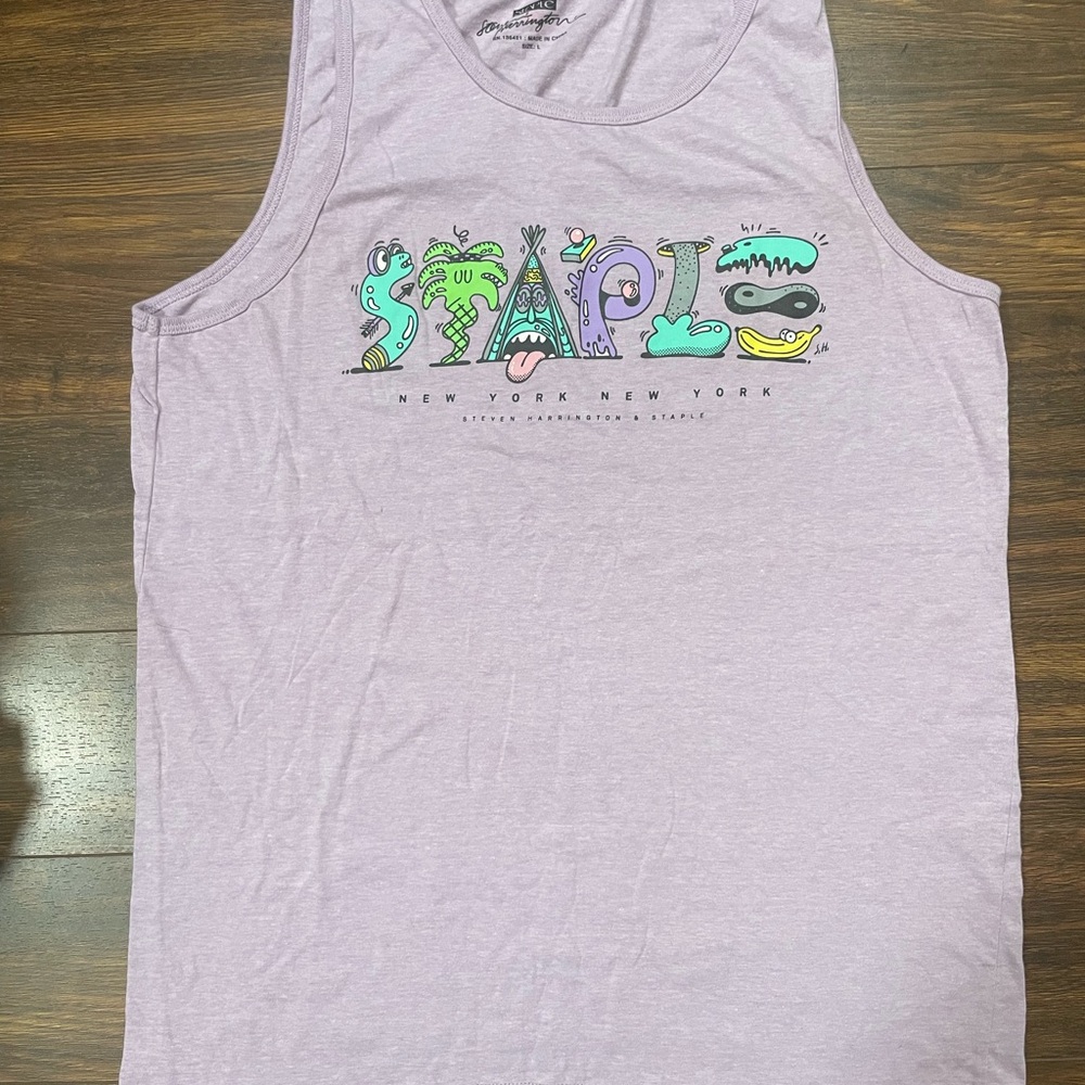 Staple Graphic Tank Top in Purple